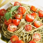 nudelsalat mit pesto verde und kirschtomaten