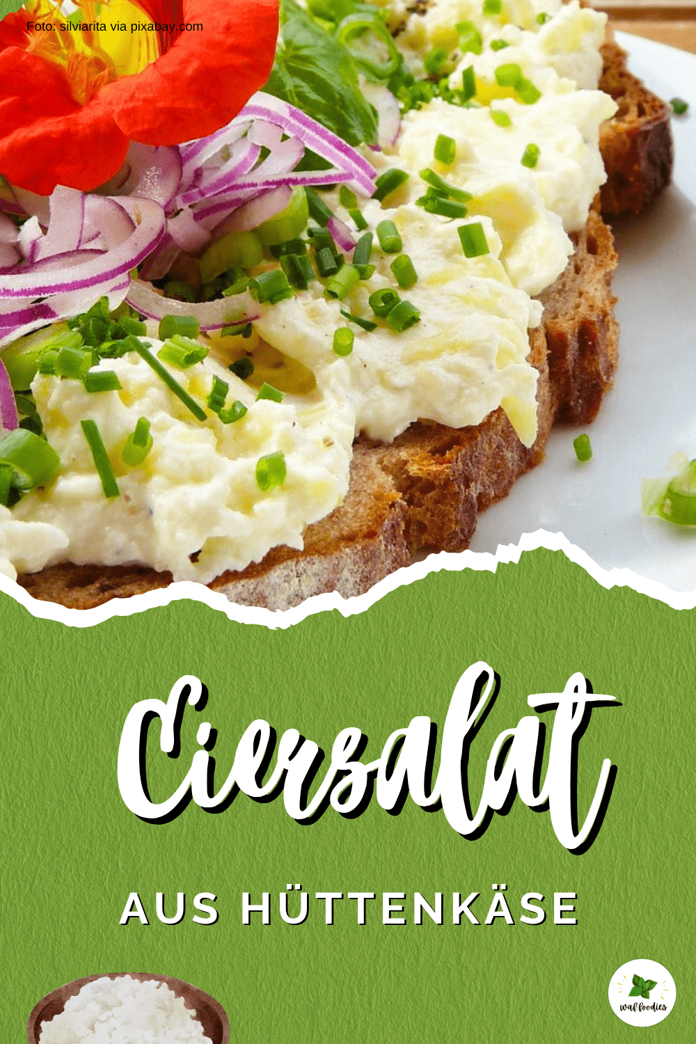 Eiersalat aus körnigem Frischkäse | waffoodies