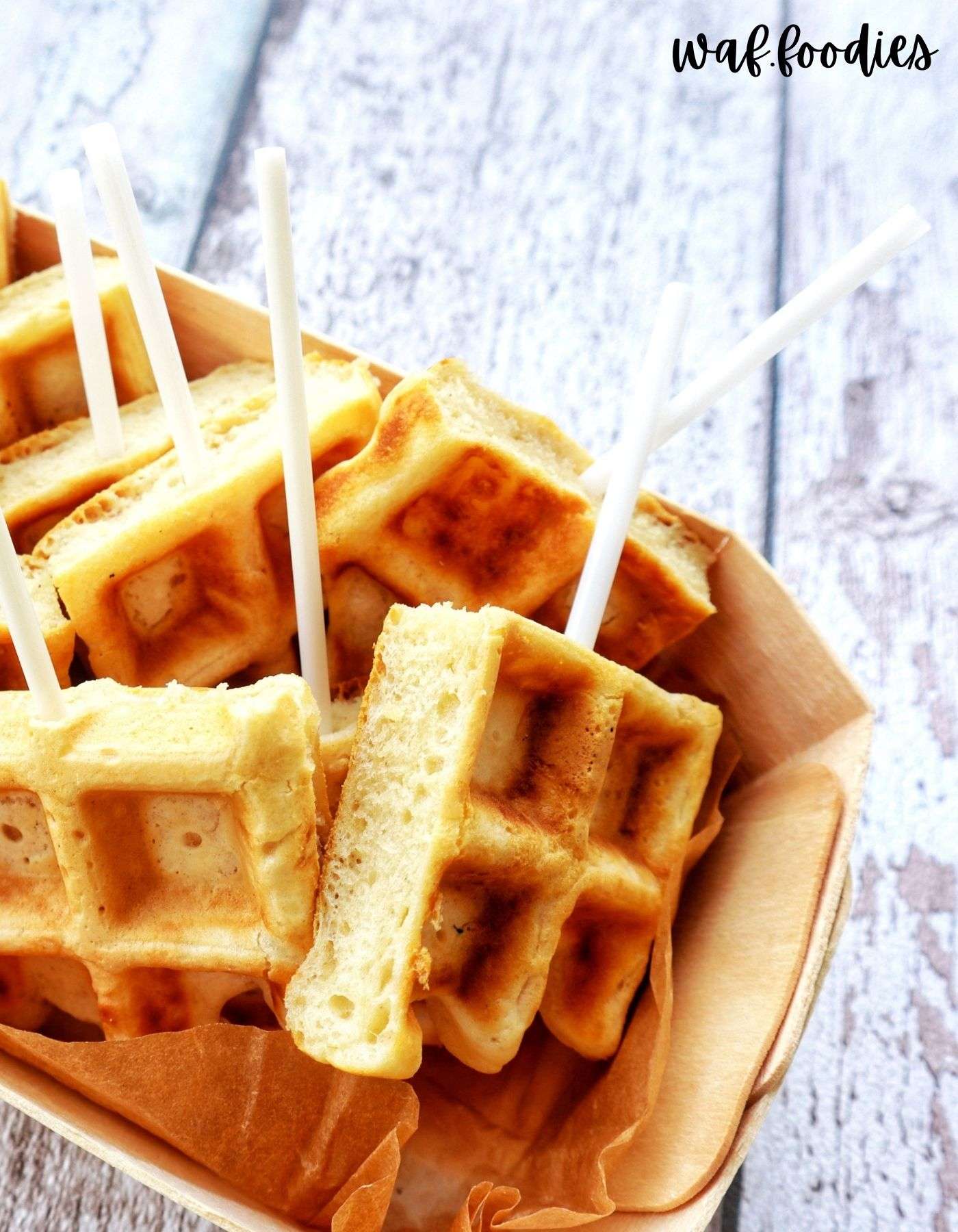 Vegane Vanillewallfen backen mit dem Waffeleisen