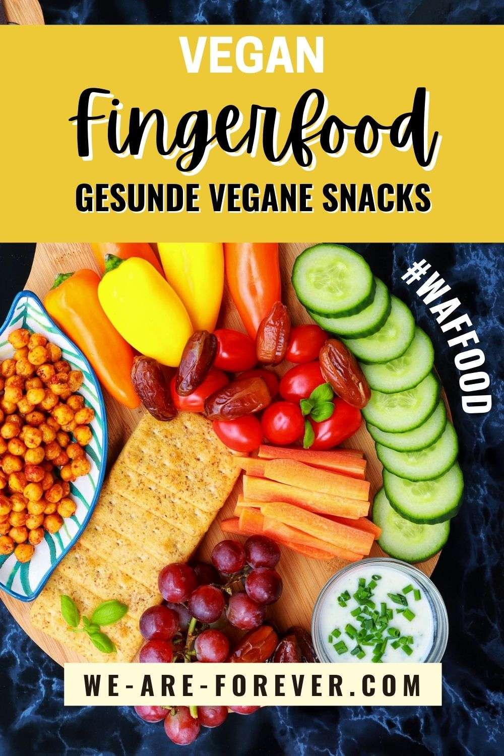 gesundes-fingerfood vegane snackplatte für den sommer