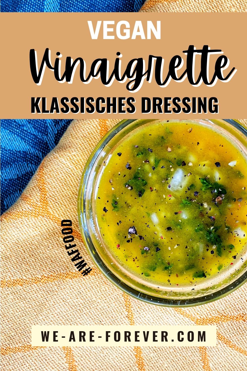 Einfaches Rezept für klassische Vinaigrette | Veganes Salatdressing