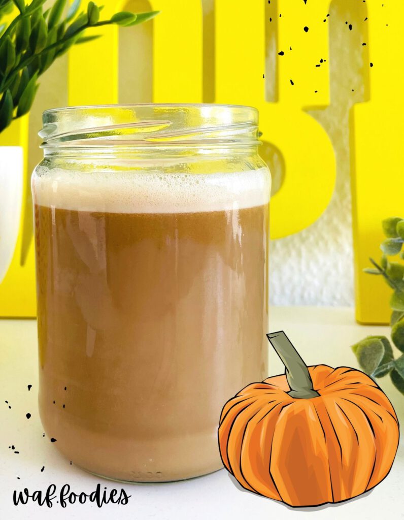 veganer pumpkin spice latte
