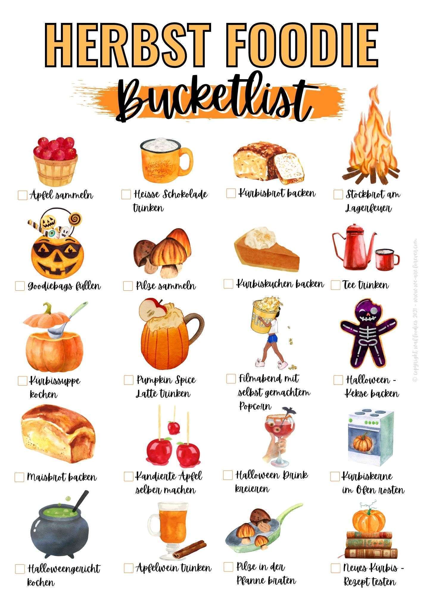 herbst foodie bucketlist