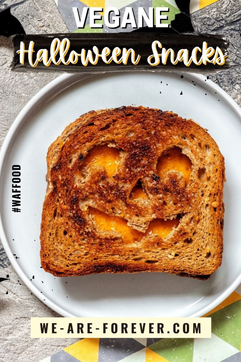 Veganer Monster Käse Toast zu Halloween | Einfaches Rezept