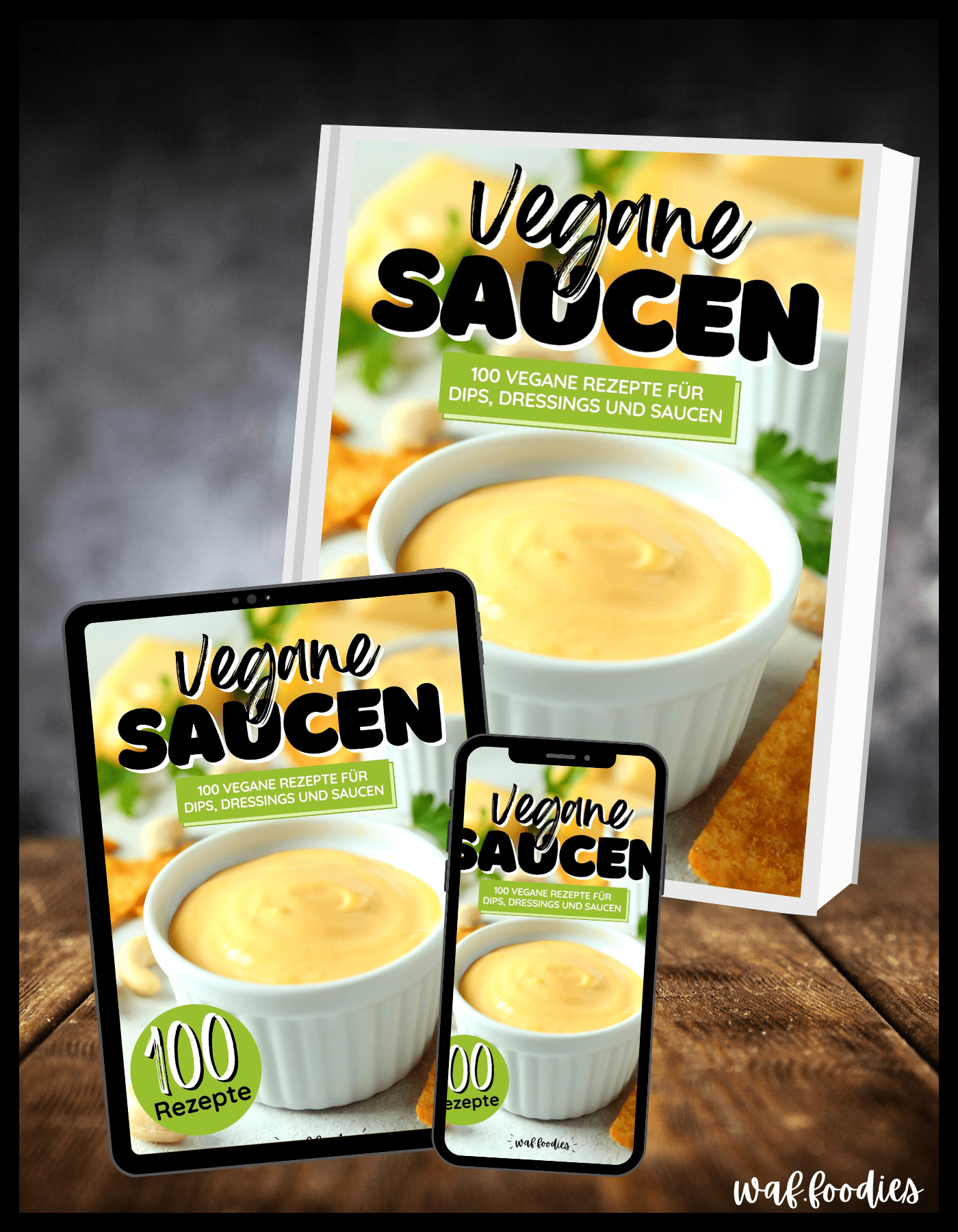 Grillteller mit veganen Saucen als perfekte Begleiter.