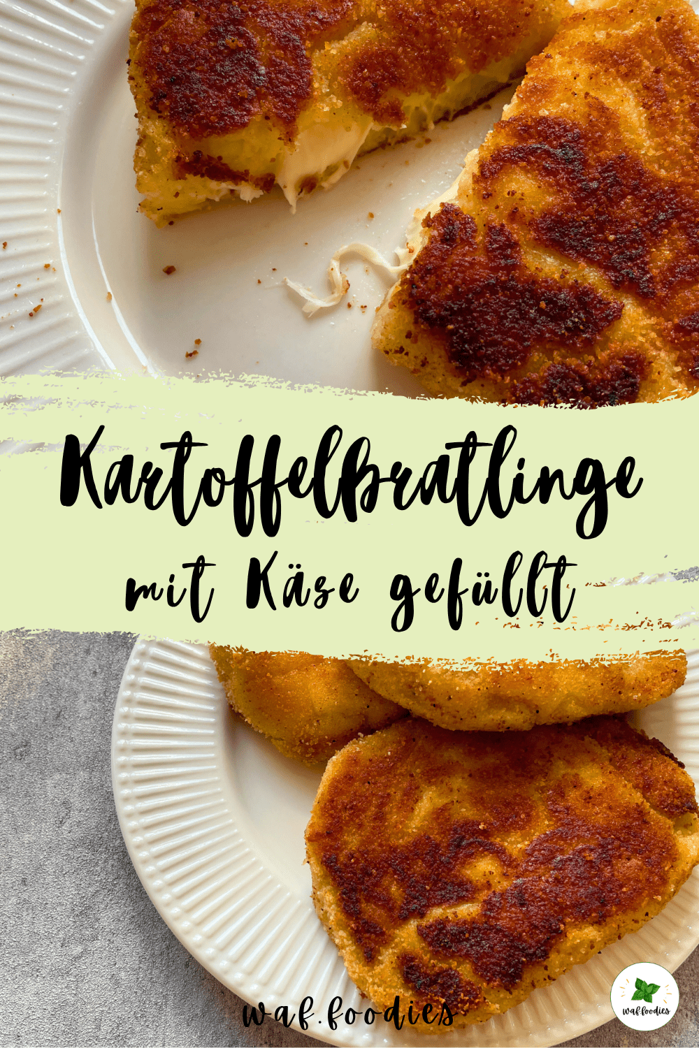Vegane Kartoffel-Käse-Bratlinge | waffoodies