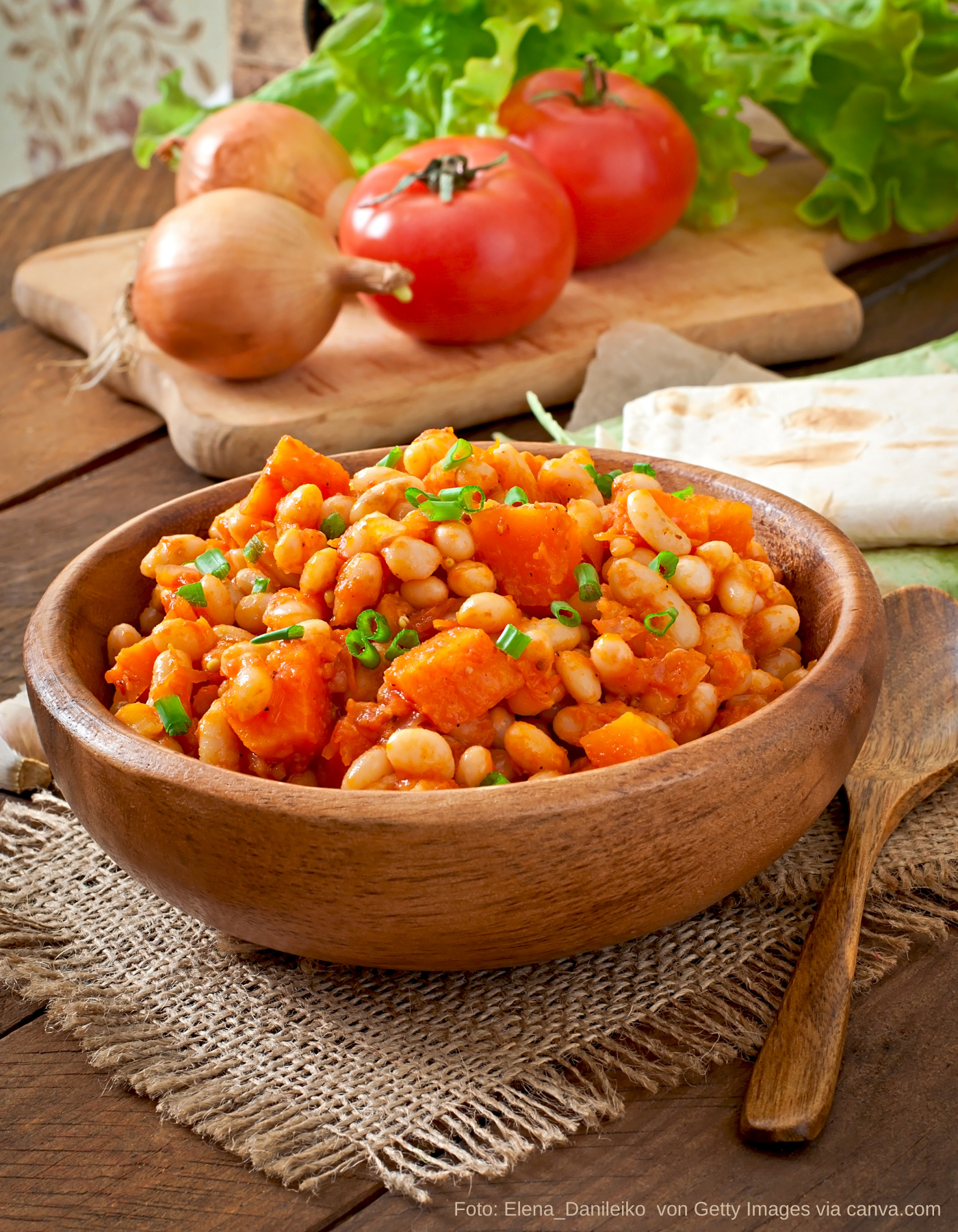Kürbiswürfel frisch gekocht und bereit zum Unterheben