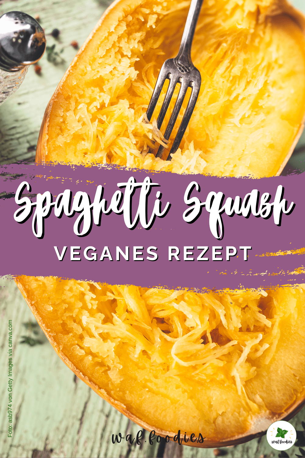 Spaghetti Squash Rezept – frisch gebackener Kürbis mit Spaghetti-Fasern
